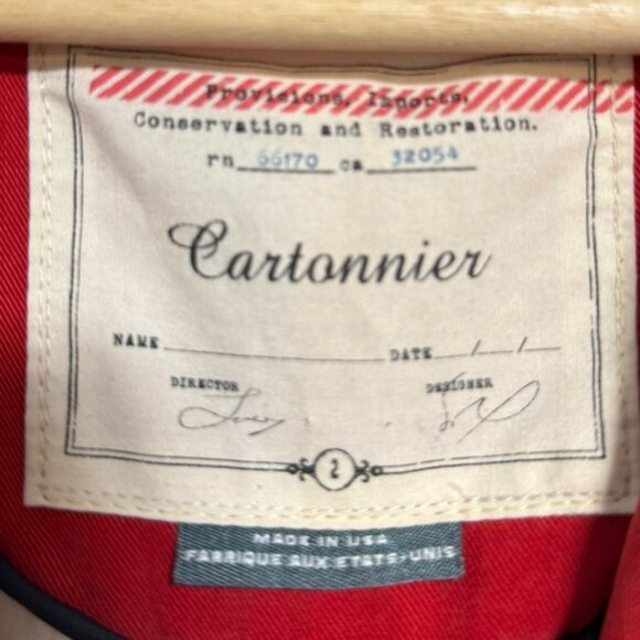 Cartonnier Red Velvet Blazer Women’s Size 2 - Picture 4 of 9